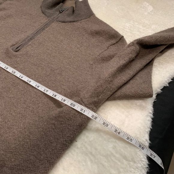 Brooks Brothers Mens 2XL XXL  1/4 Zip High Neck Pullover Sweater 100% Merino - Picture 3 of 7